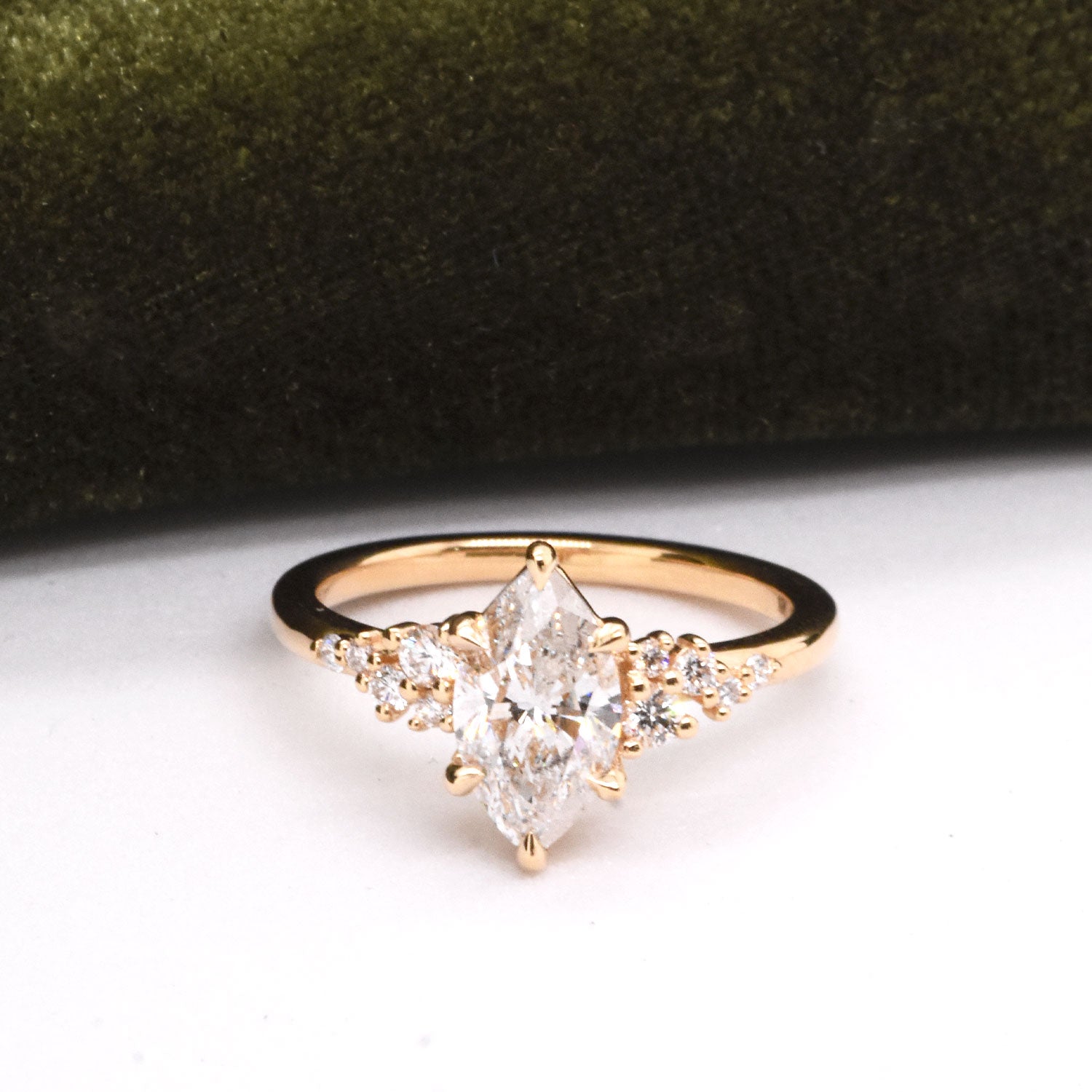 1.04ct Heirloom Marquise White Diamond in The Finley Setting with Six Prongs
