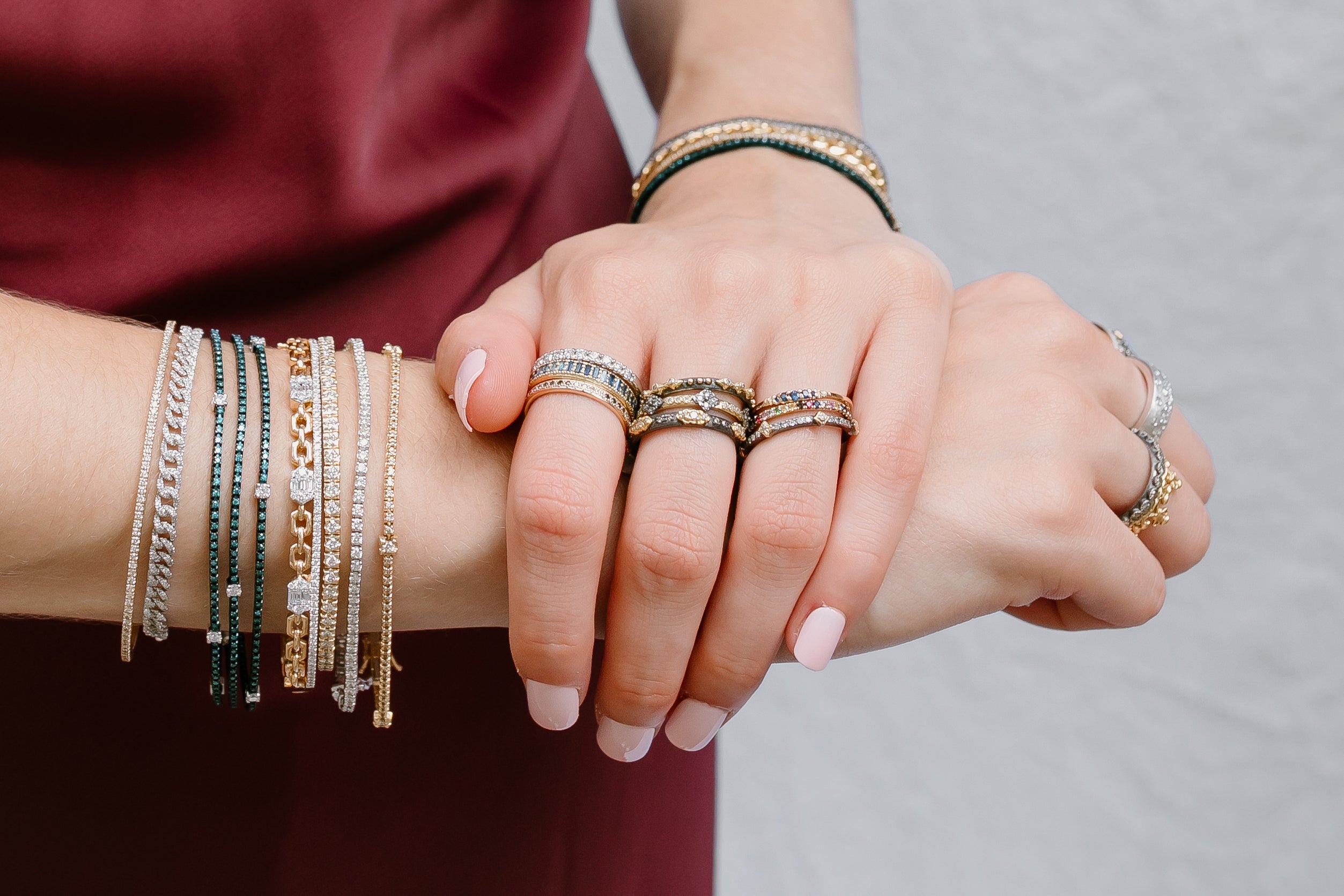 Textured Stack Rings