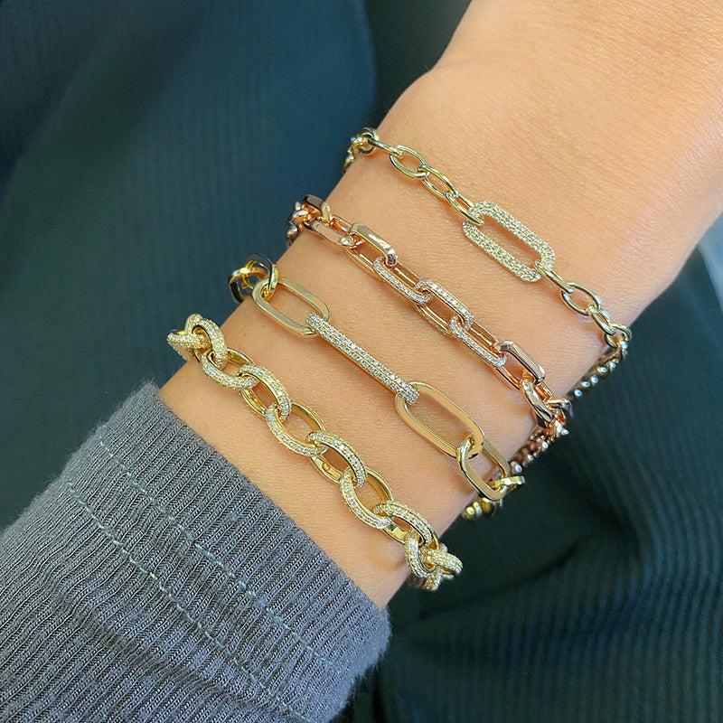 Diamond Link Chain Bracelet