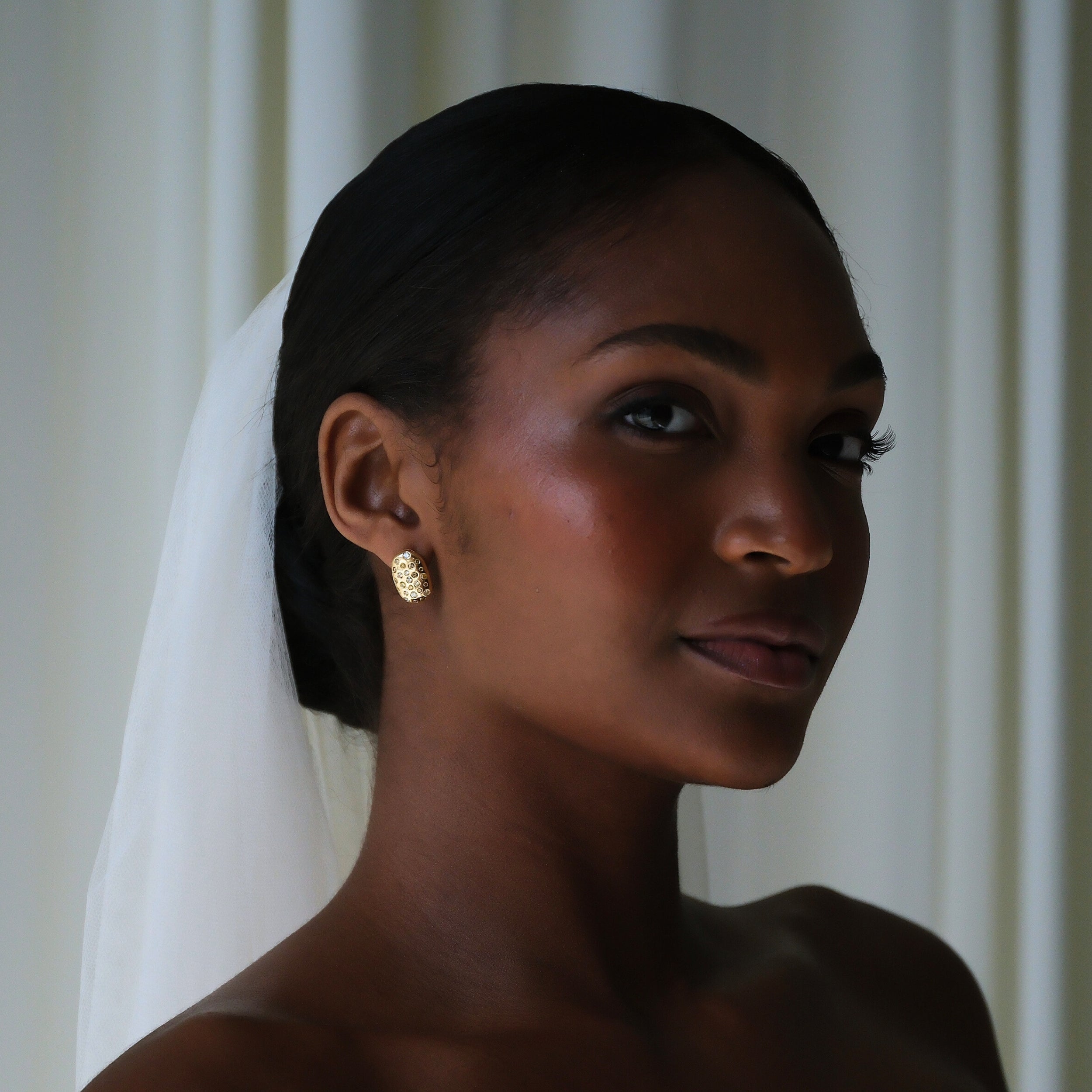 Oval Colored Diamond Earrings