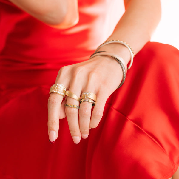 Galaxy Diamond Saddle Ring