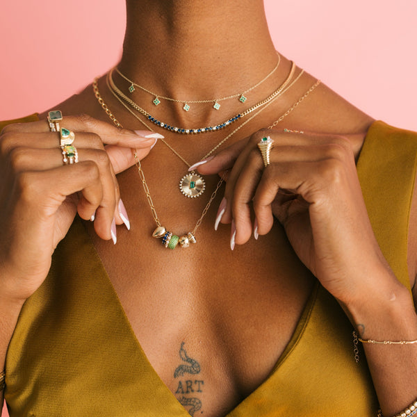 Eternity Tsavorite Rondelle Charm