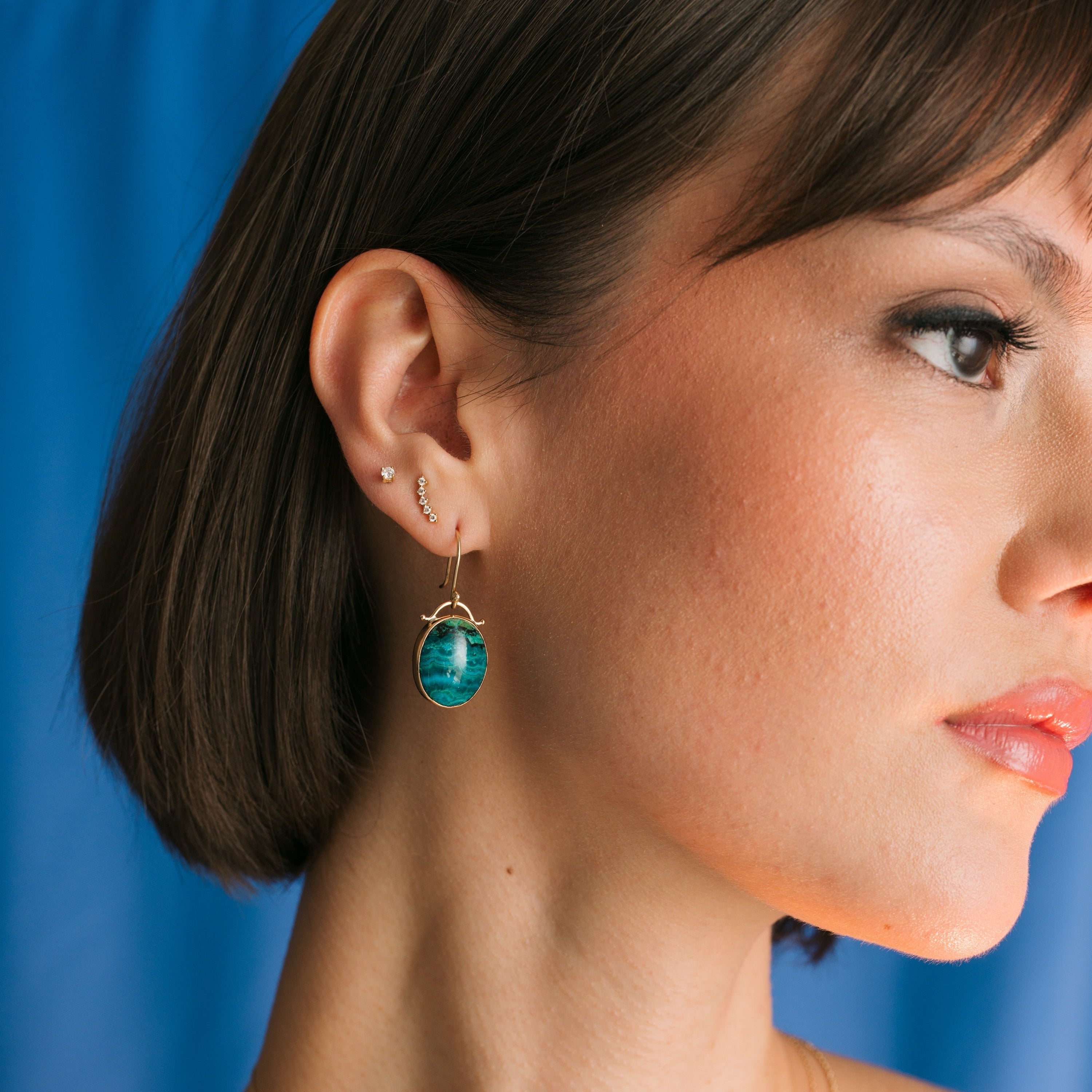 Curved Diamond Studs