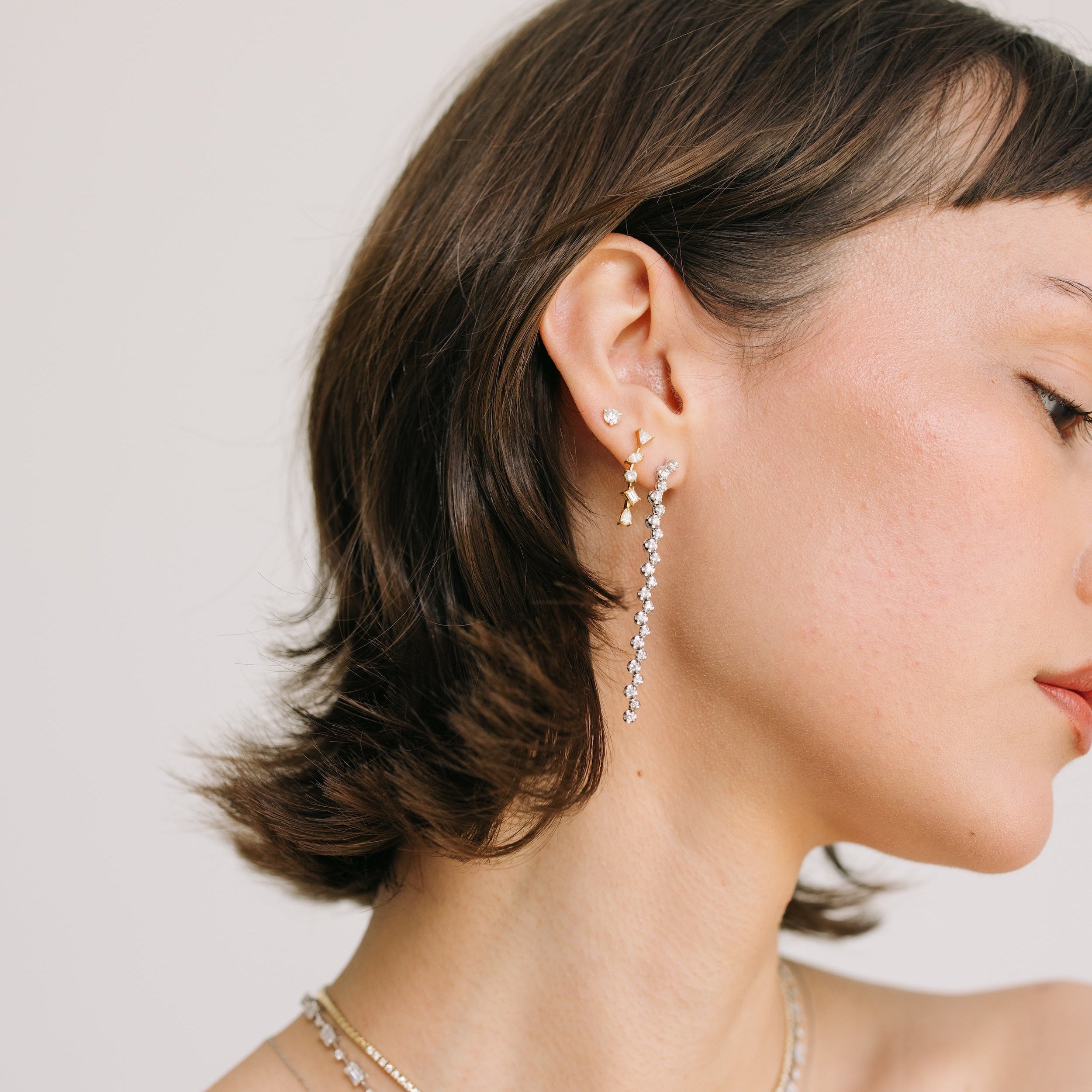 Drip Diamond Drop Earrings