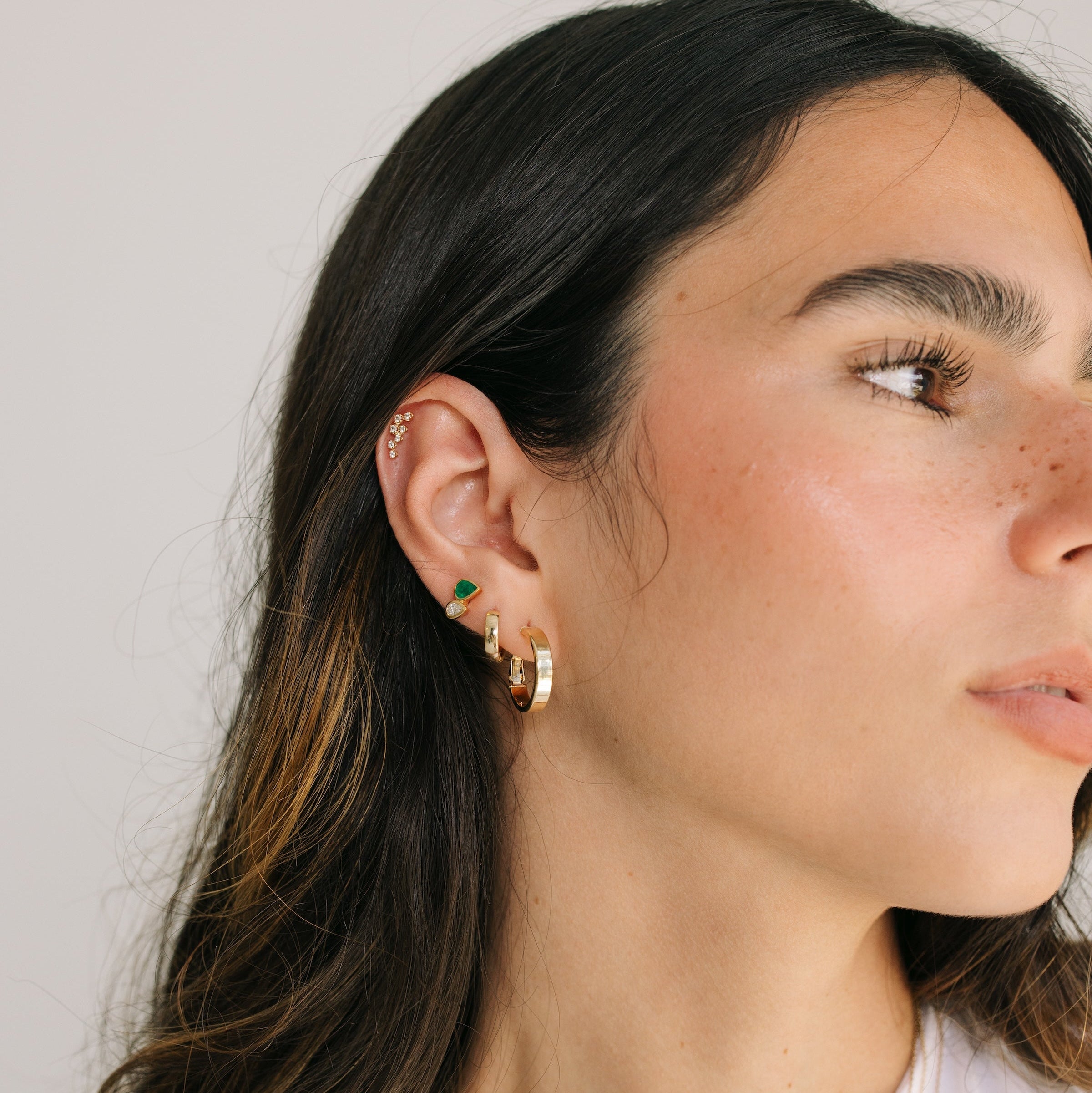 Flat Hoop Earrings
