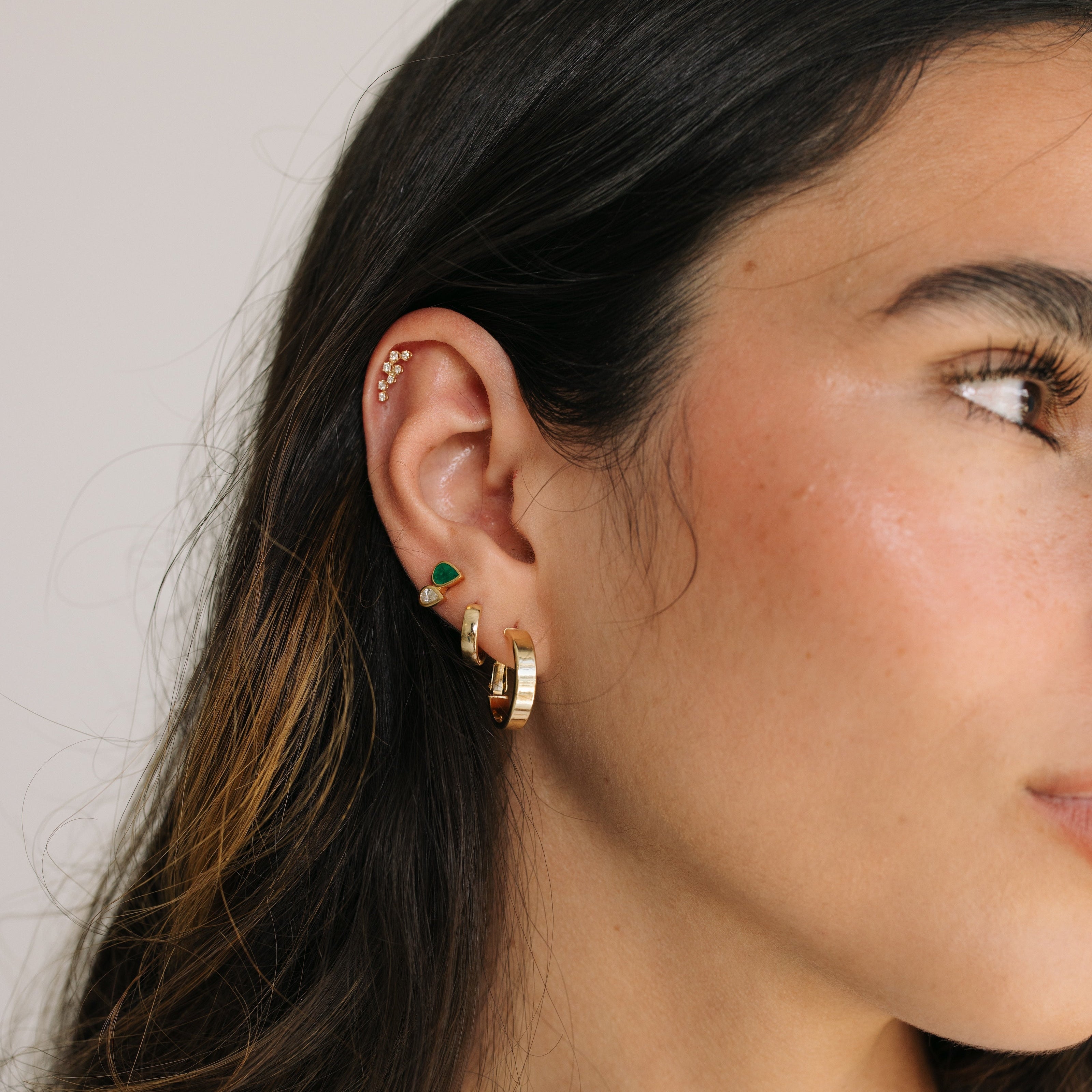 Diamond Sprinkle Stud Earrings