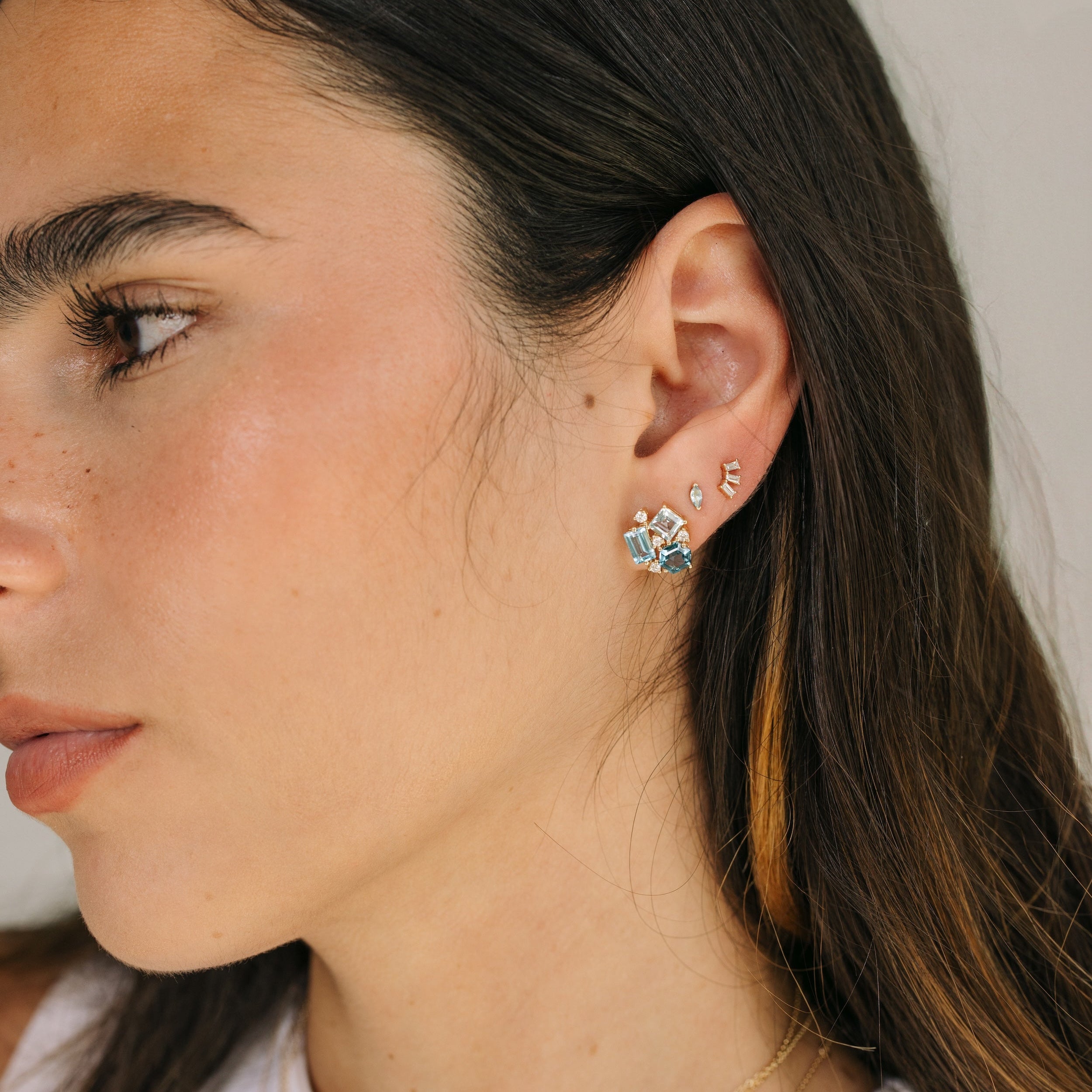 Marquise Topaz Studs