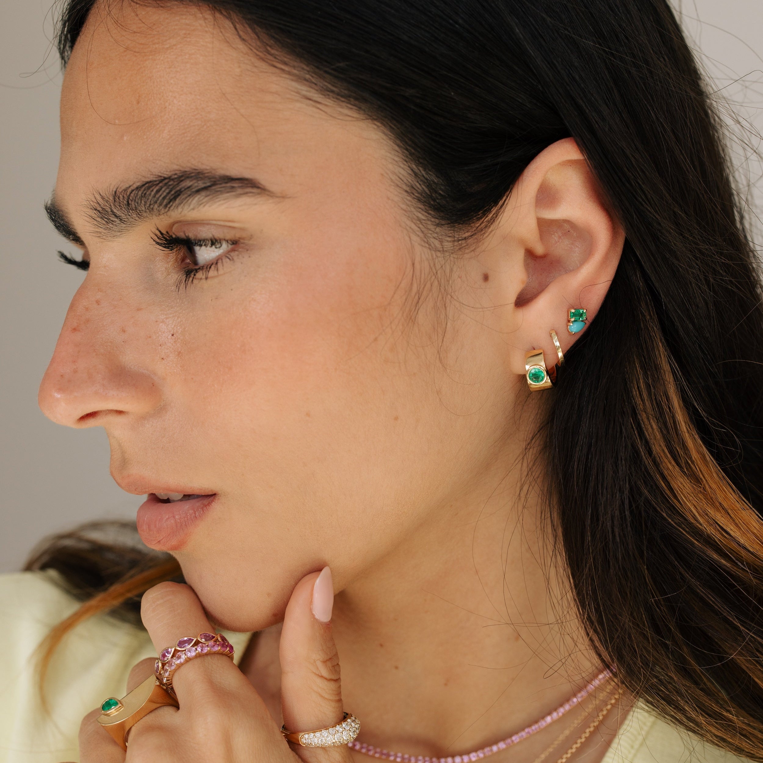 Classic Large Gold Huggies