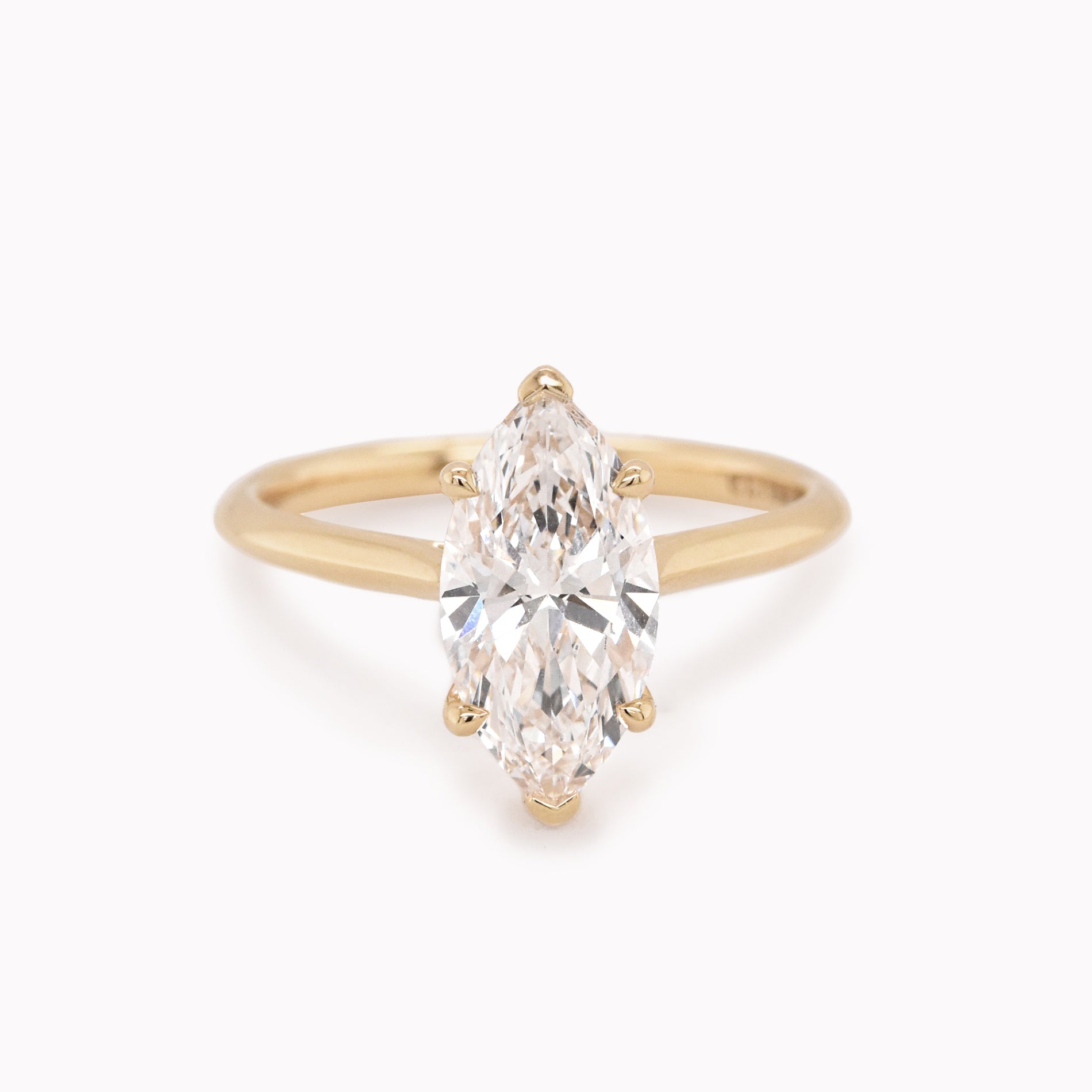 Elle 2.52ct Marquise White Diamond Engagement Ring