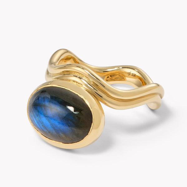 Aurora Labradorite Ring