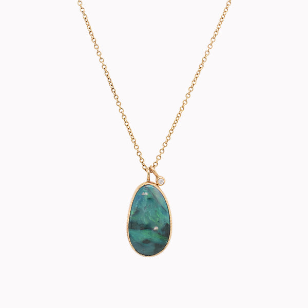Peacock Opal Juicy Drop Necklace