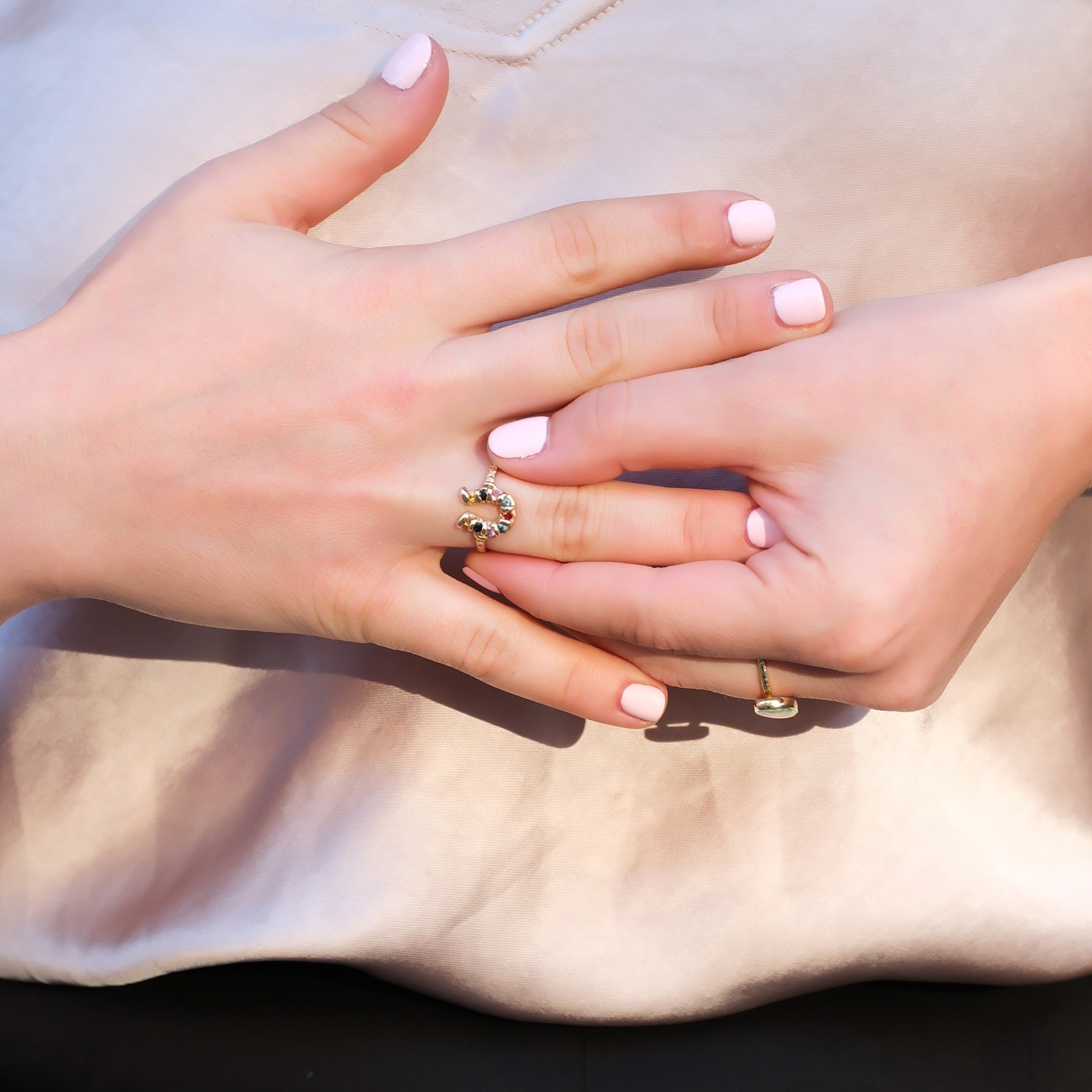Rainbow Horseshoe Ring