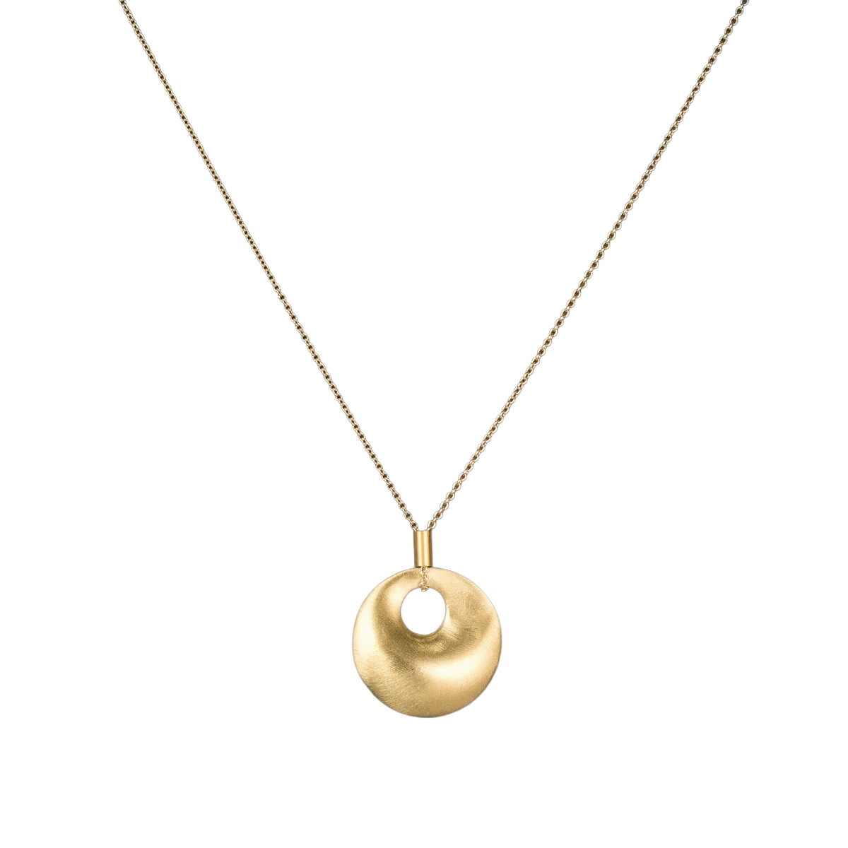 Adder Stone Necklace 14k Vermeil