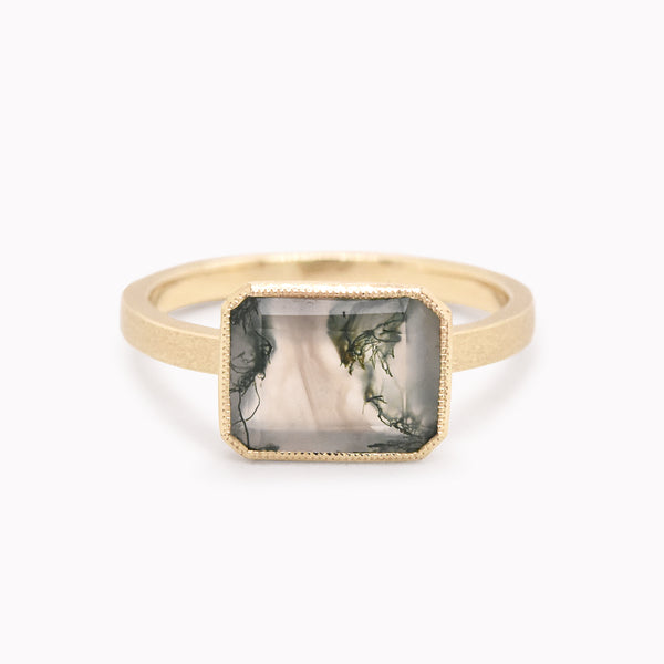 Moss Agate Ring