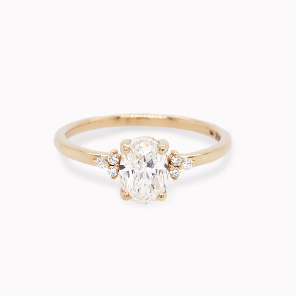Anne Oval Engagement Ring Setting