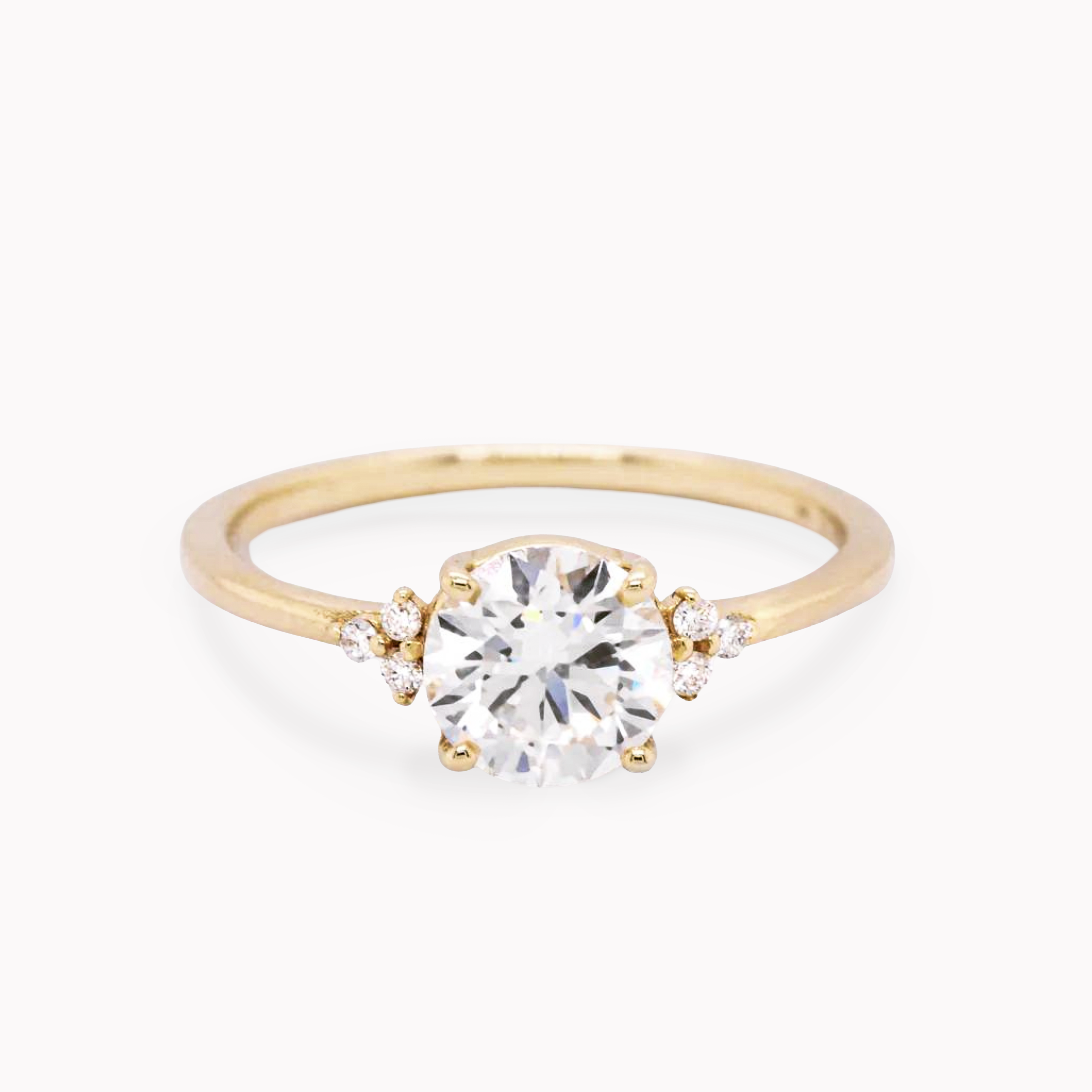 Anne Round Engagement Ring Setting