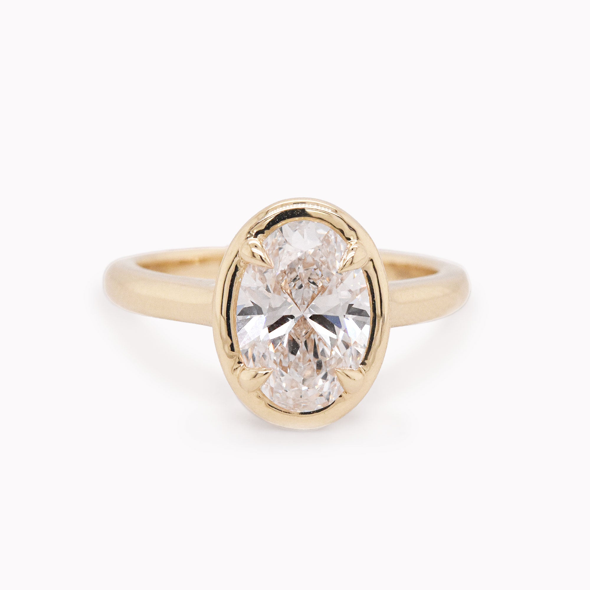 Ashton 2.07ct Lab Grown Oval Diamond Engagement Ring