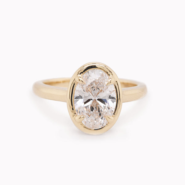 Ashton 2.07ct Lab Grown Oval Diamond Engagement Ring