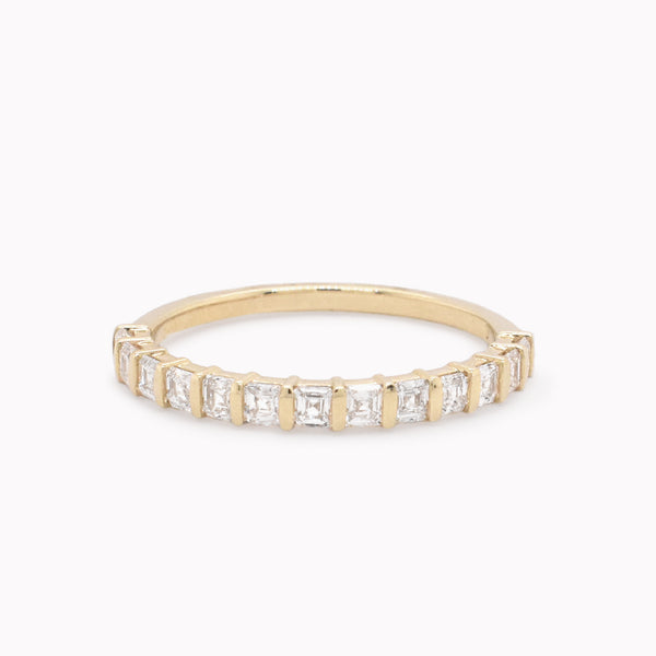 Half Eternity Asscher Diamond Band