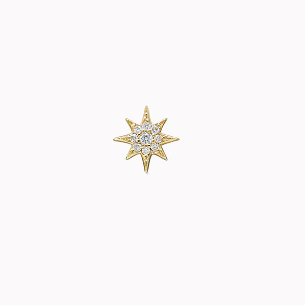 Aztec North Star Diamond Flat Back Stud