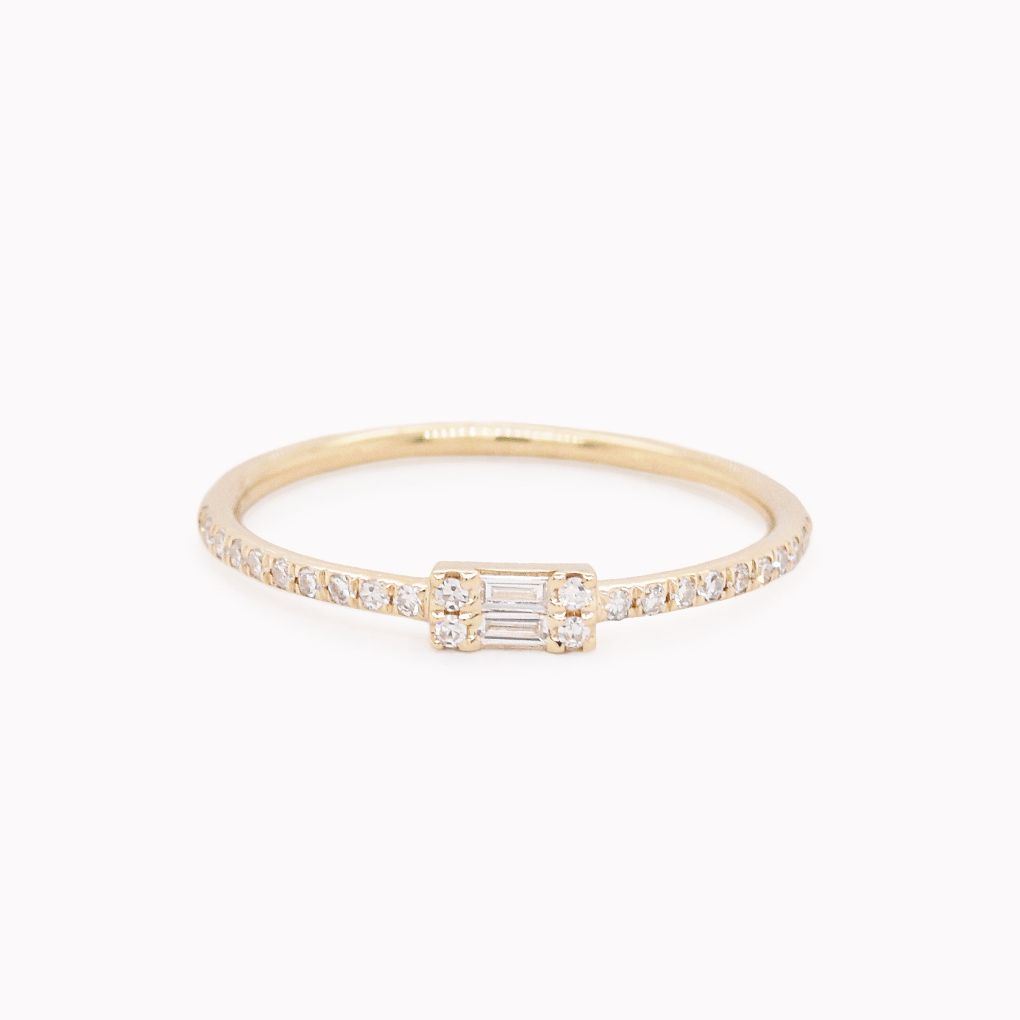 Baguette Diamond Pinky Ring
