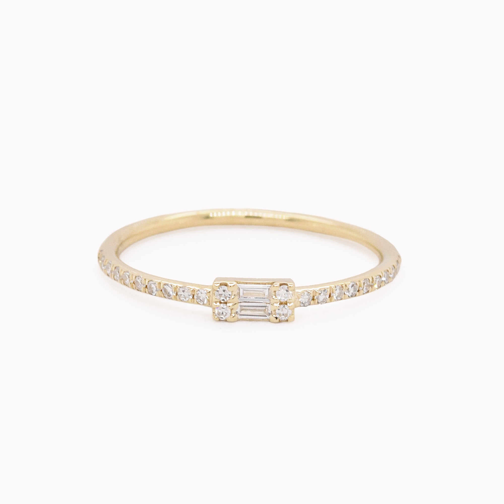 Baguette Diamond Pinky Ring