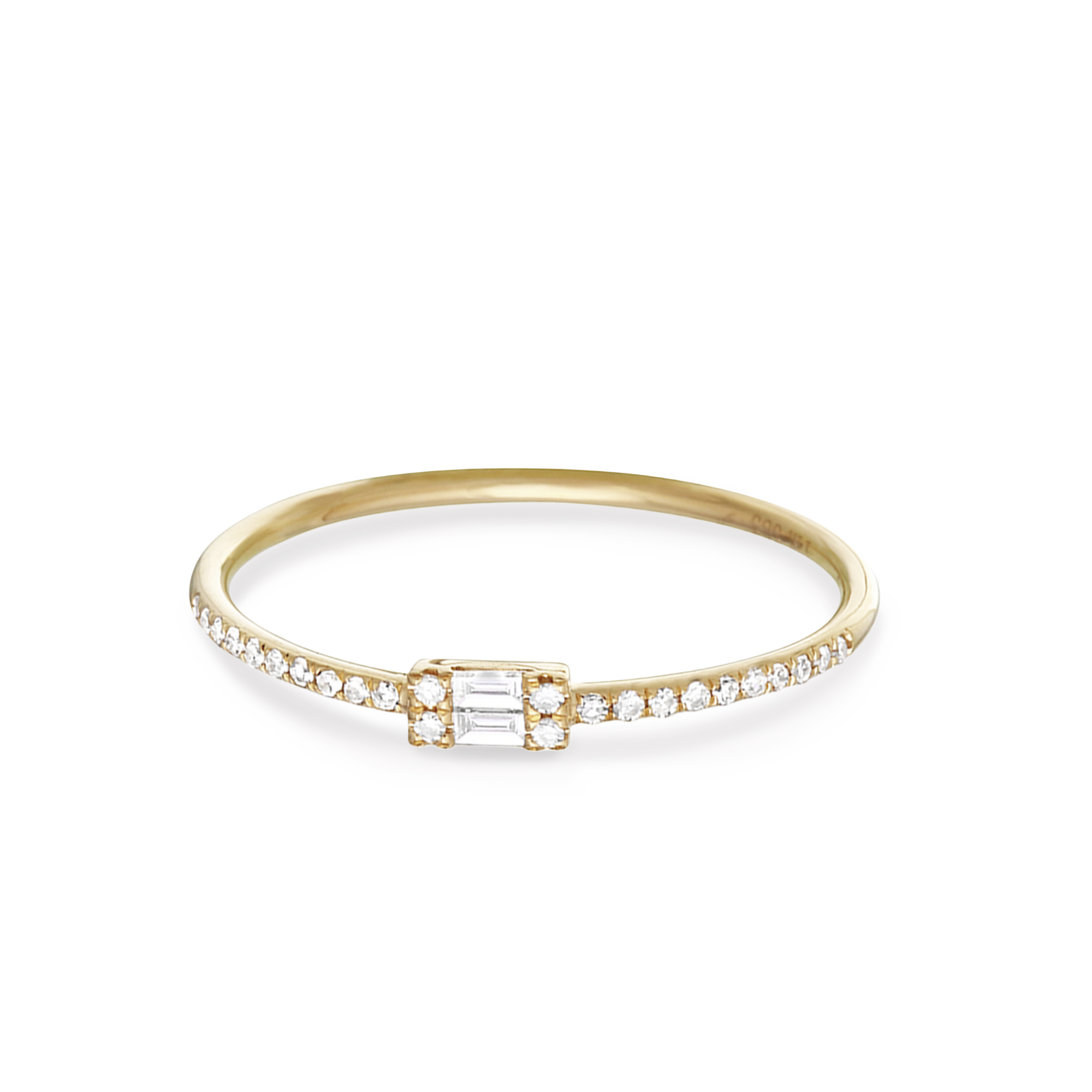 Baguette Diamond Pinky Ring