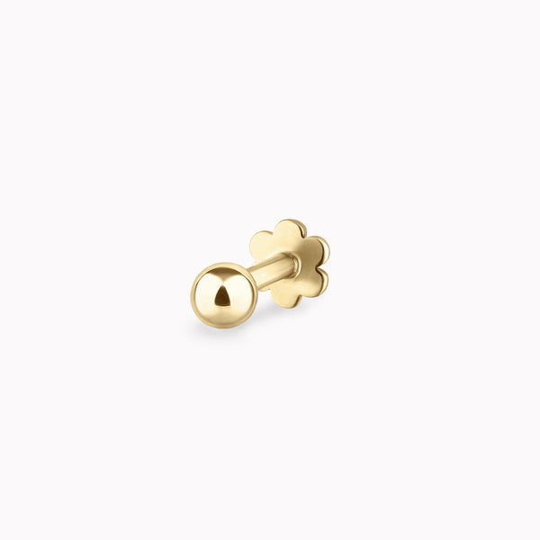 Gold Ball Threaded Piercing Stud 2.5mm