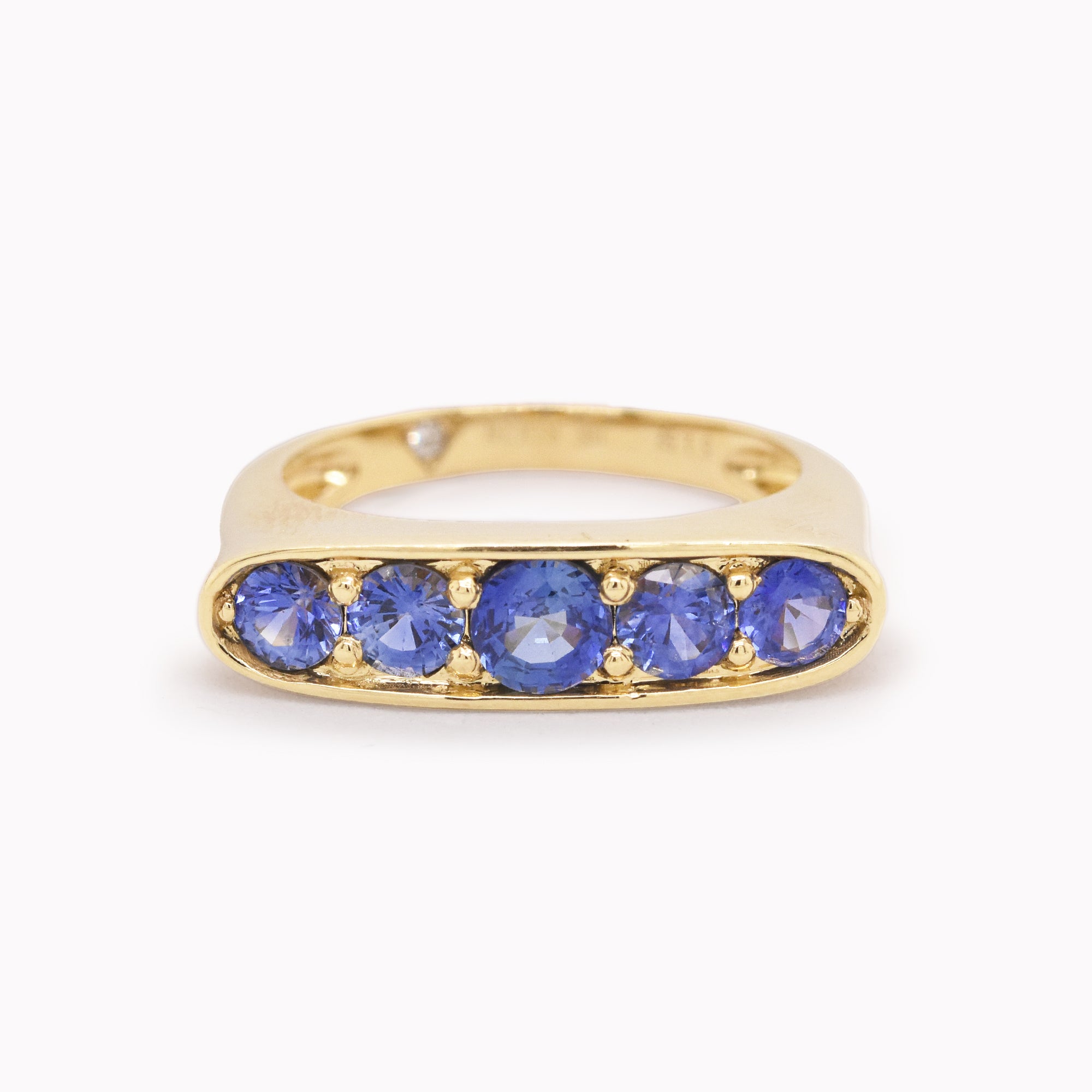 Ceylon Sapphire Row Ring