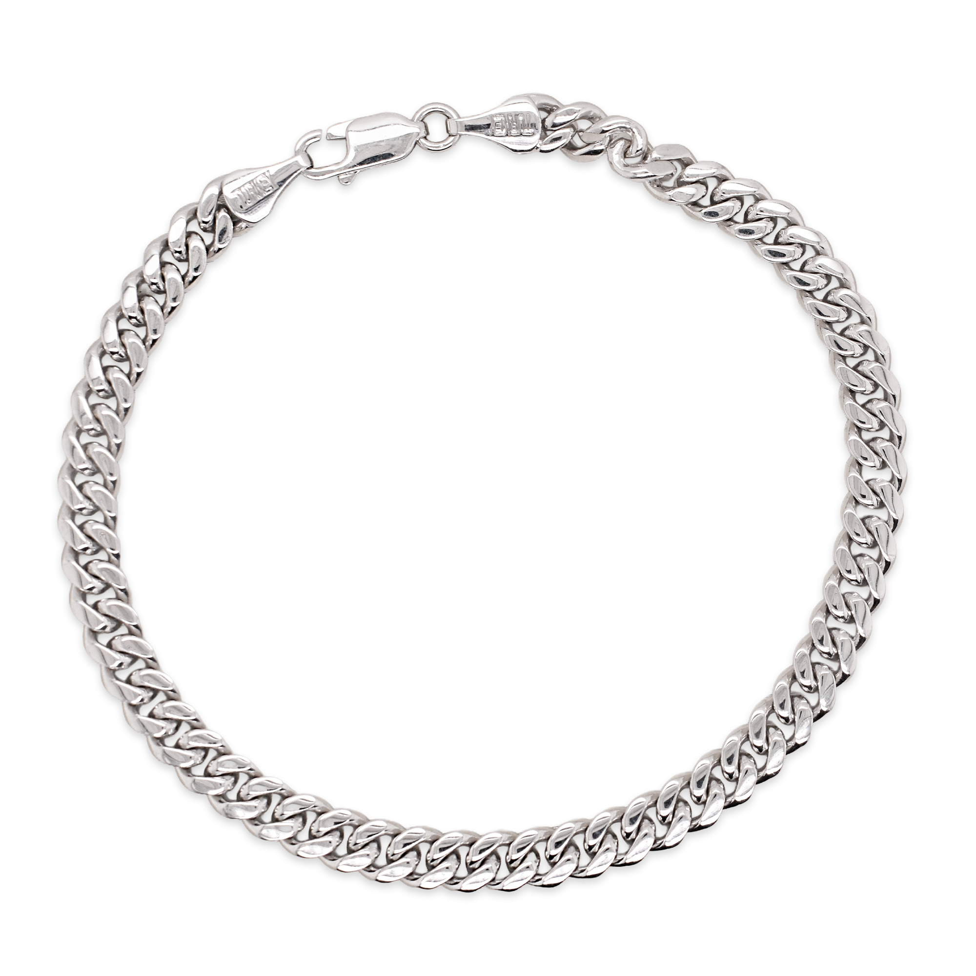 Silver Cuban Chain Bracelet