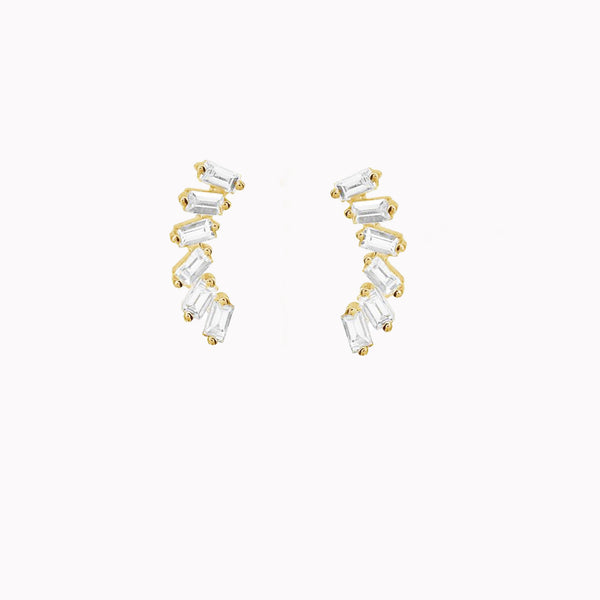 Curved Baguette Studs