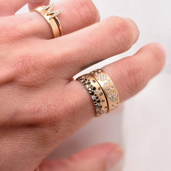 Black & White Diamond Galaxy Band
