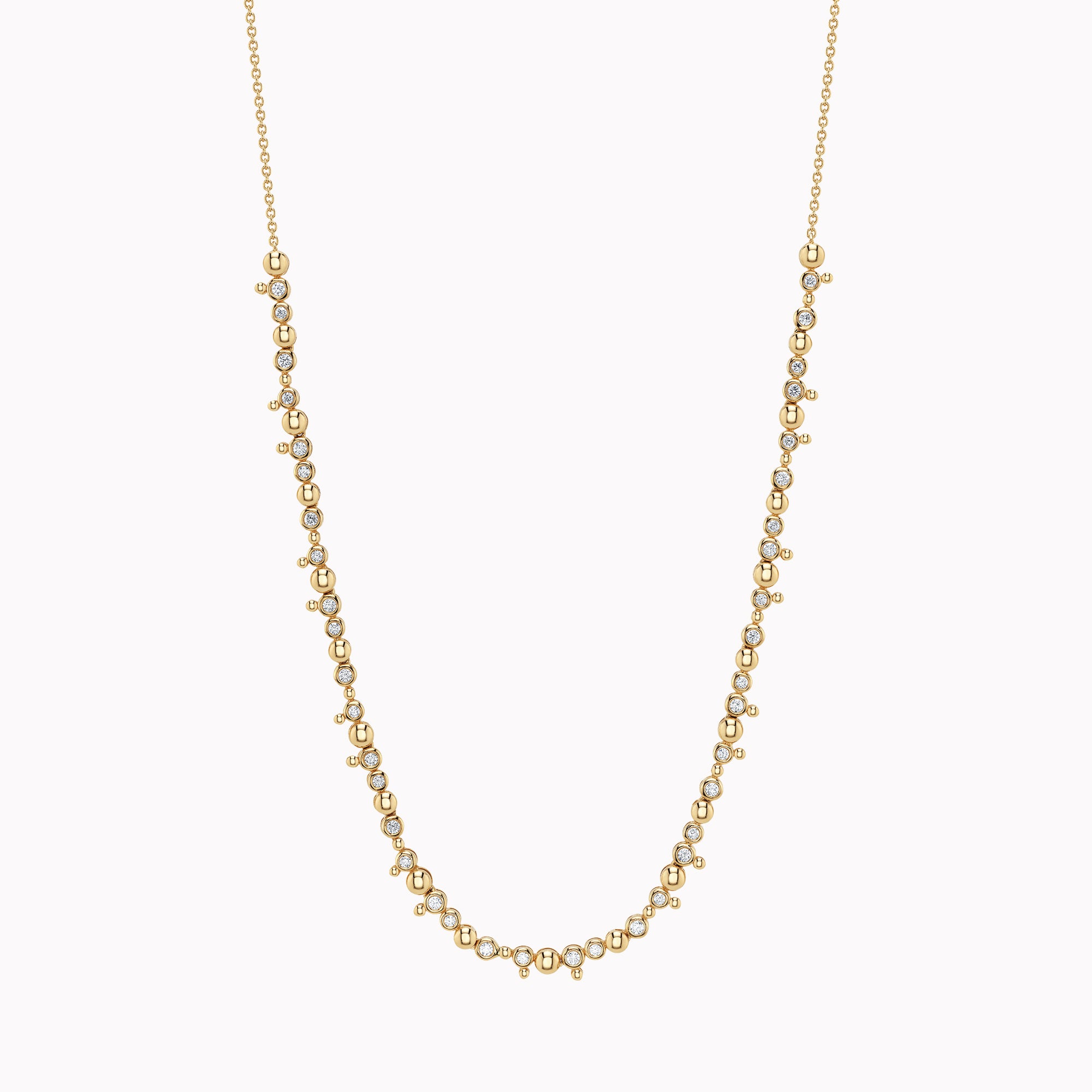 Diamond Bezel Bauble Necklace