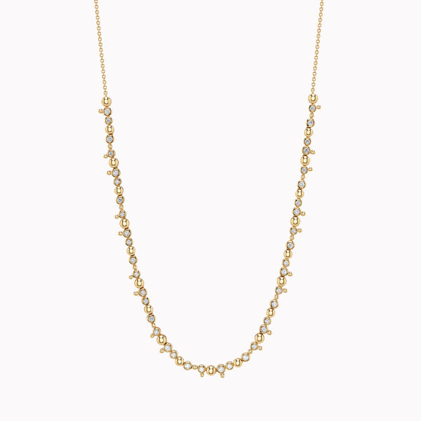Diamond Bezel Bauble Necklace