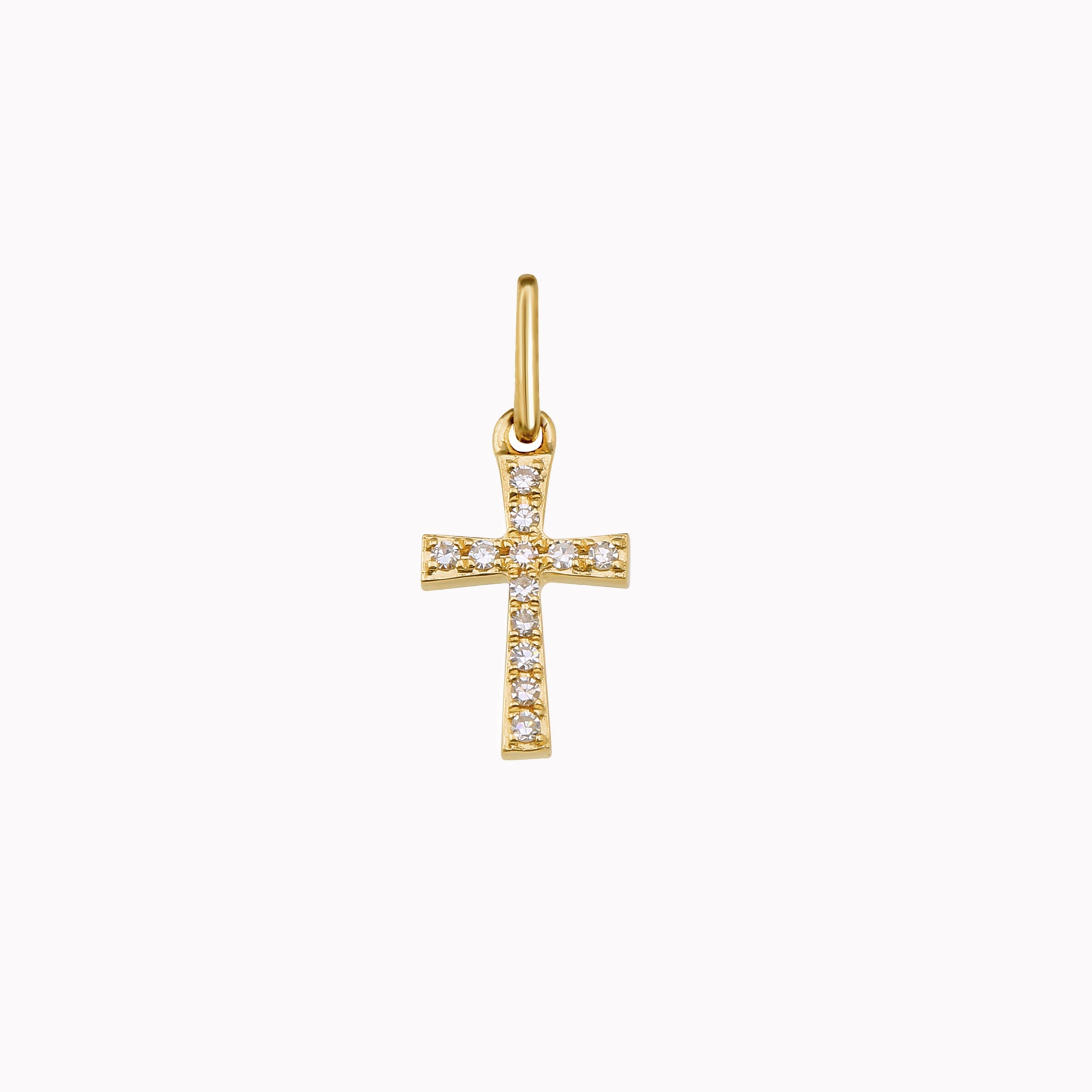 Diamond Cross Charm