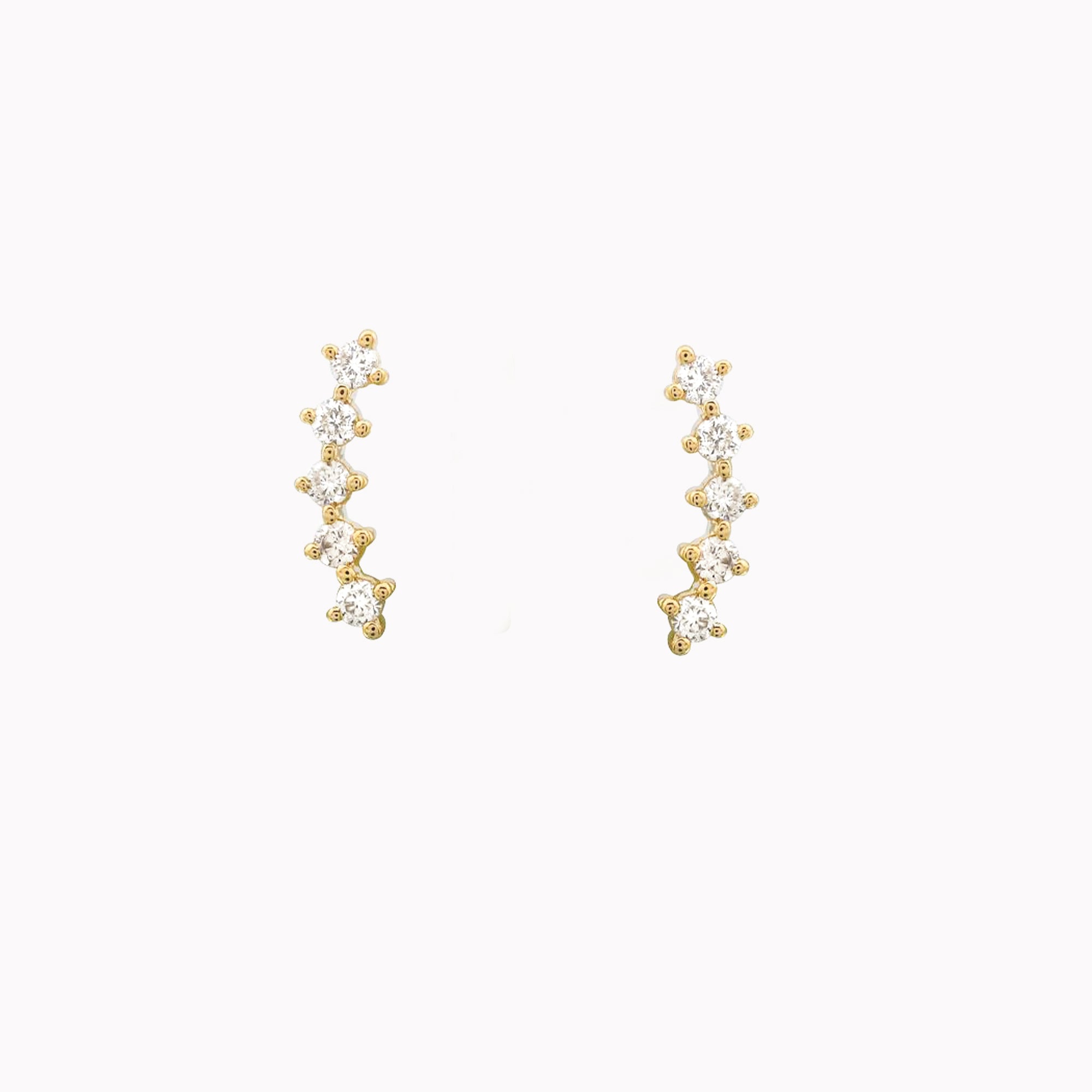 Curved Diamond Studs