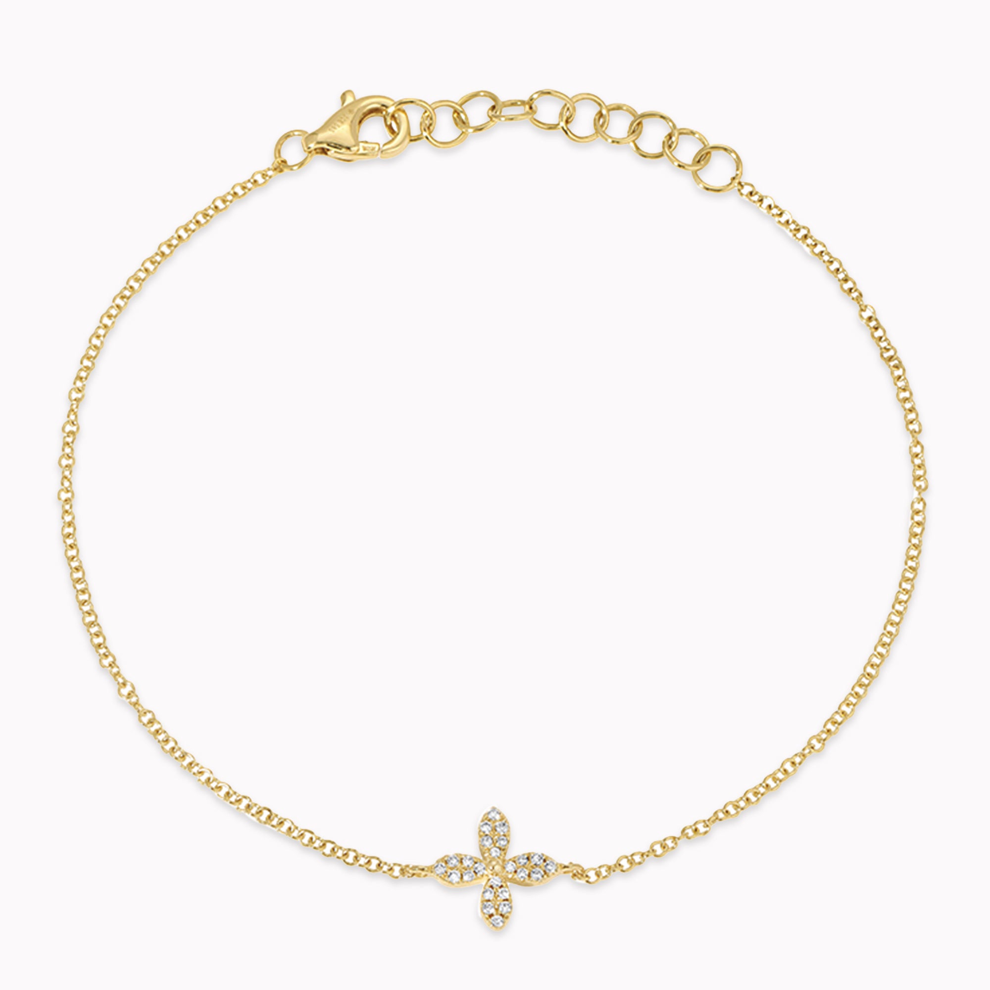 Diamond Flower Bracelet