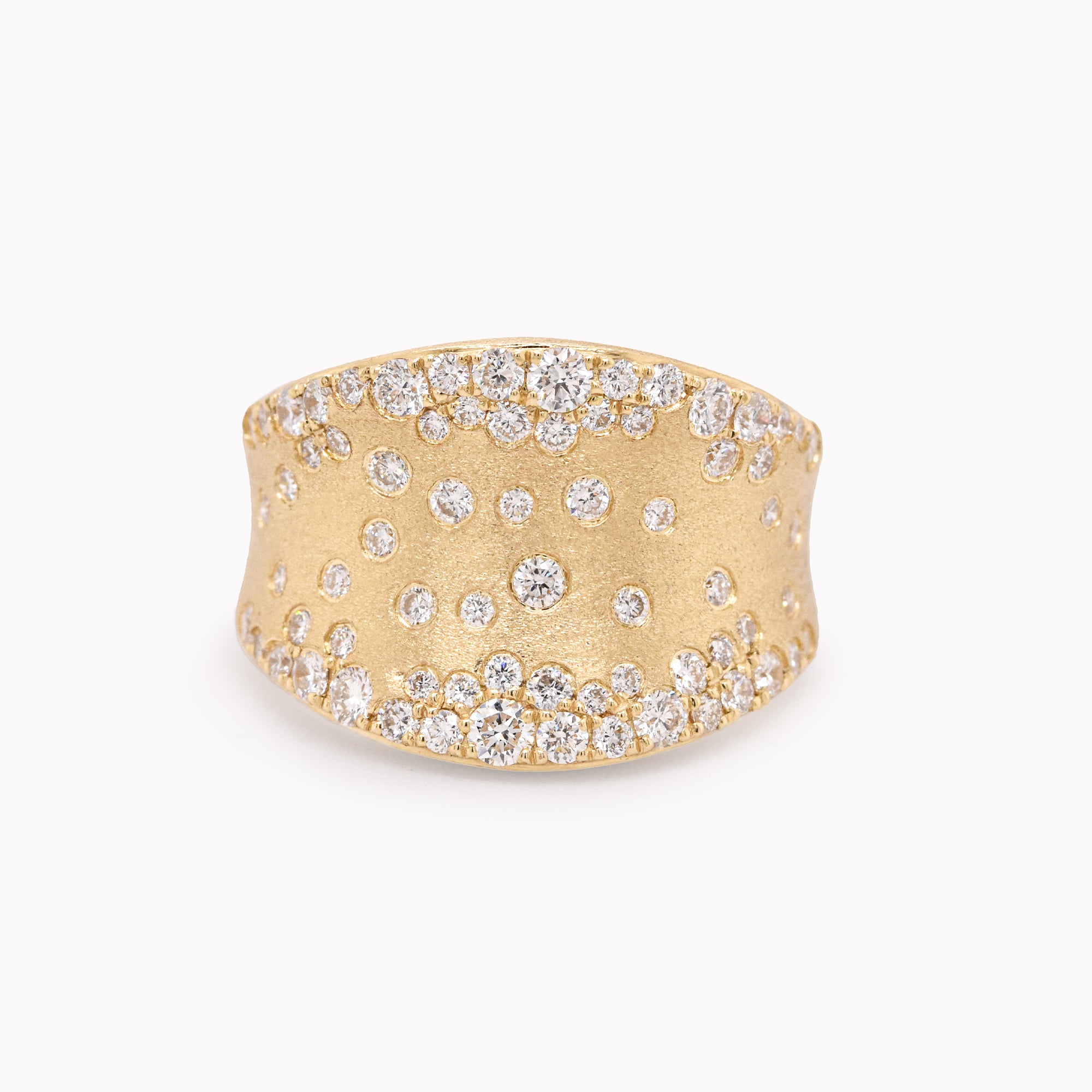 Galaxy Diamond Saddle Ring