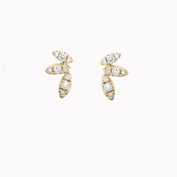 Diamond Petal Studs