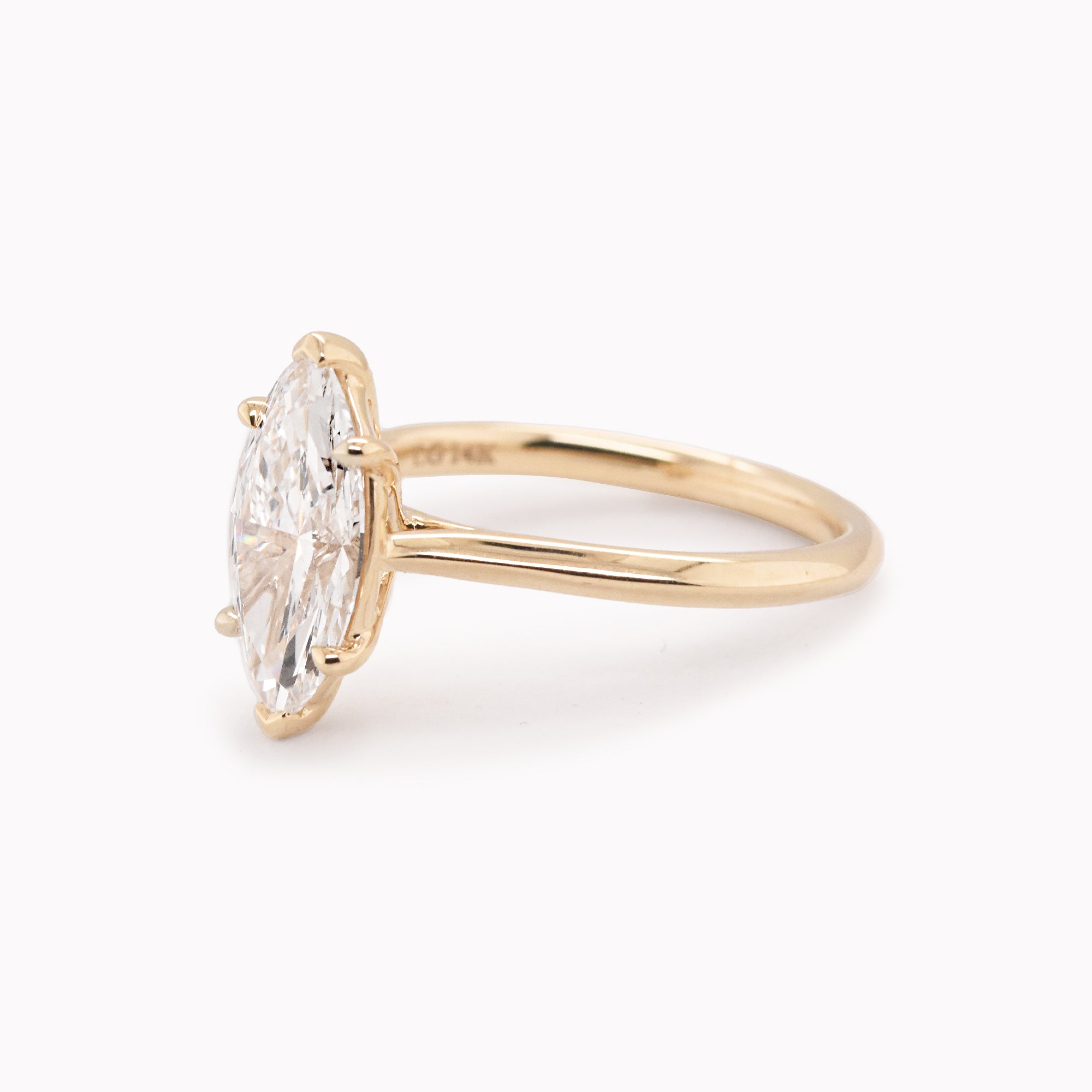 Elle 2.52ct Lab-Grown Marquise White Diamond Engagement Ring