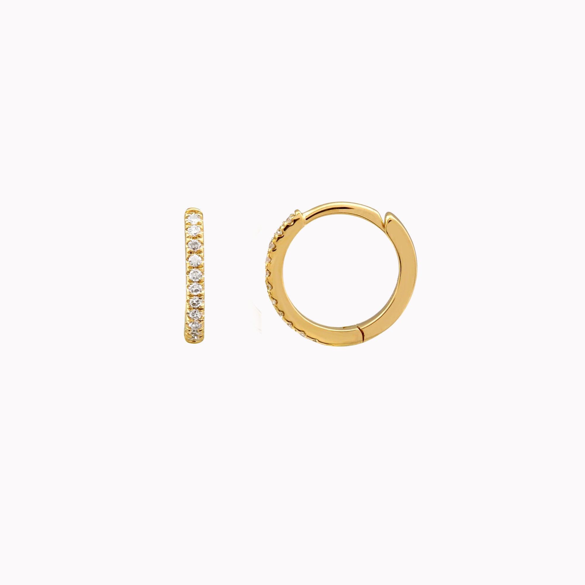 Diamond Huggies 10mm