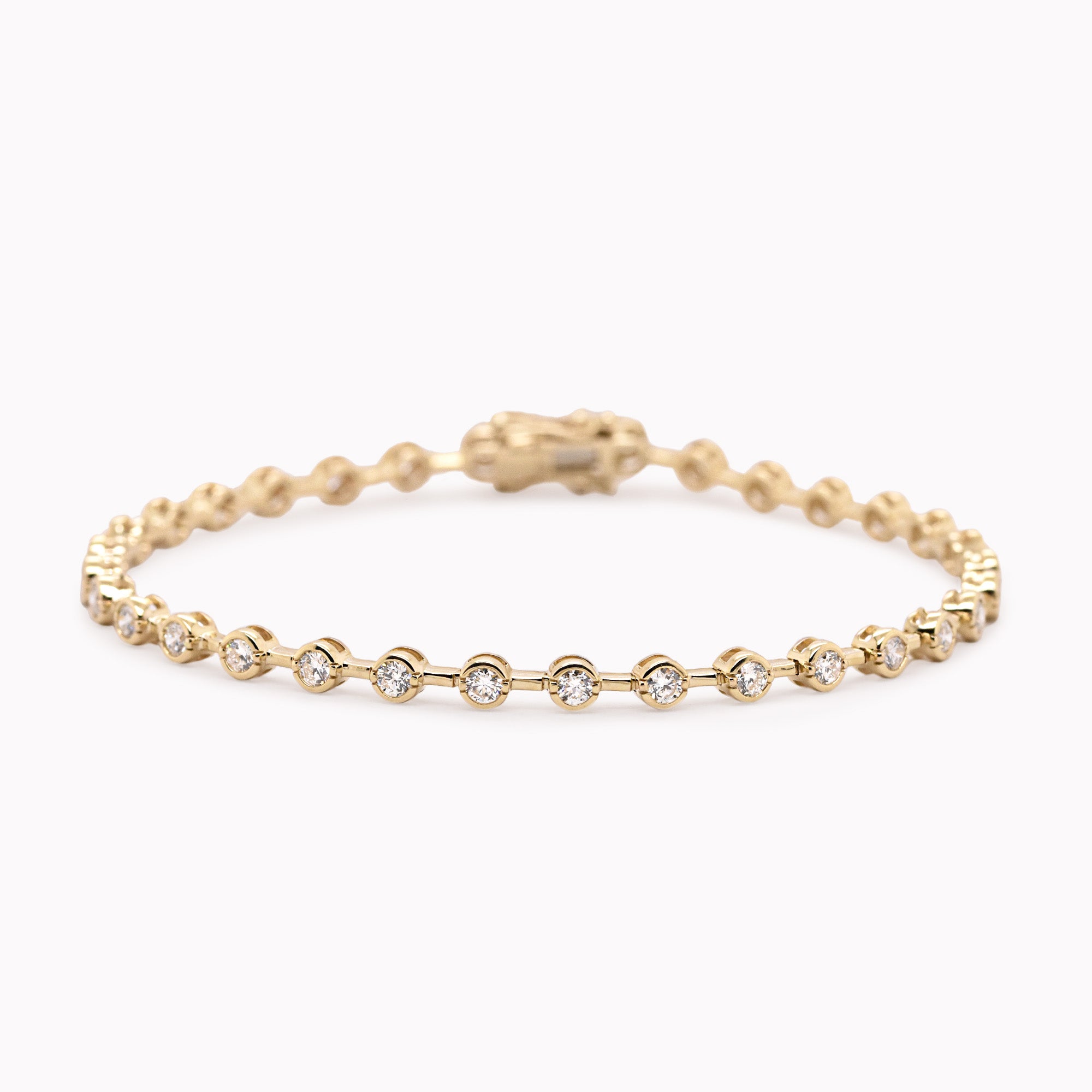Diamond Bezel Bar Bracelet