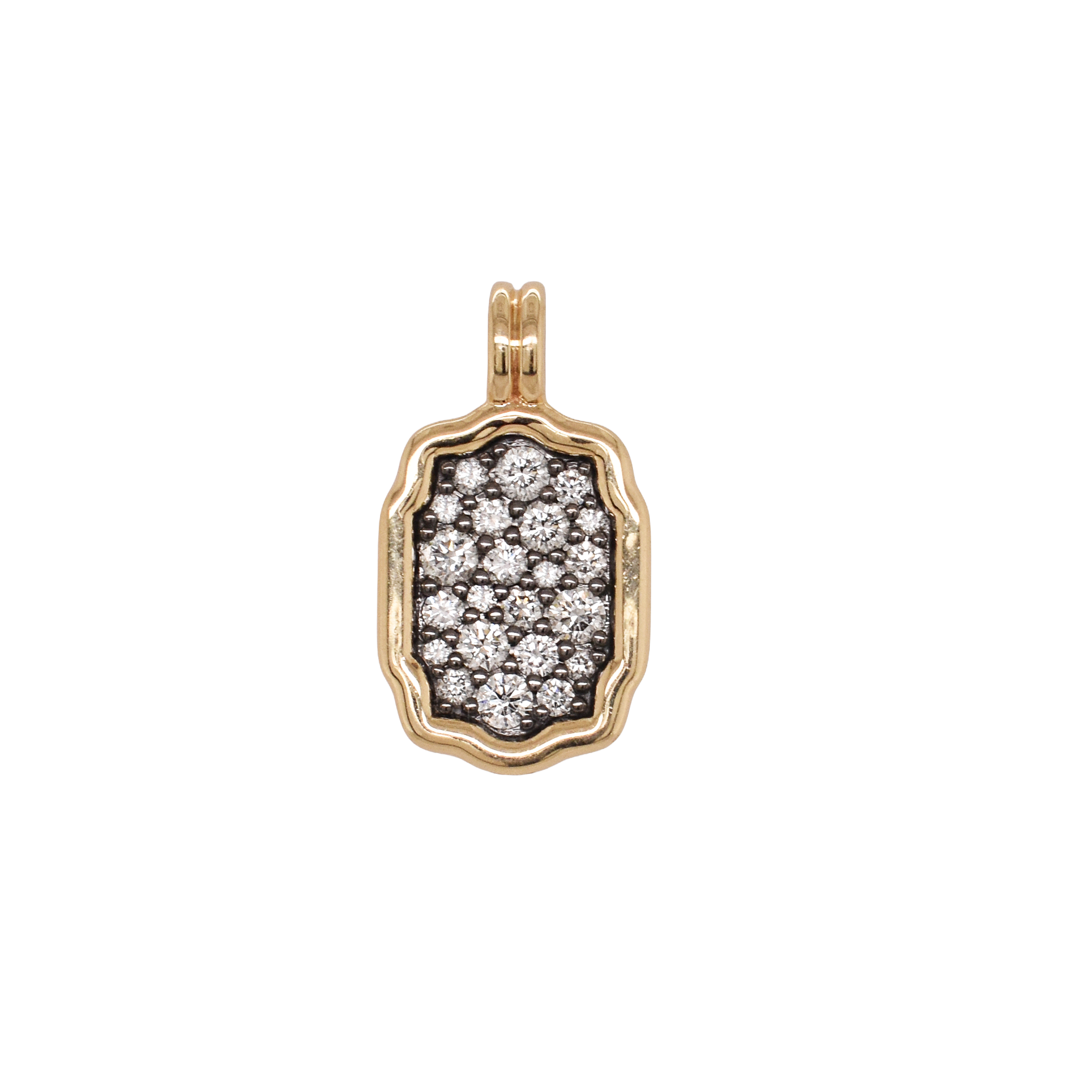 Diamond Double Buckle Pendant
