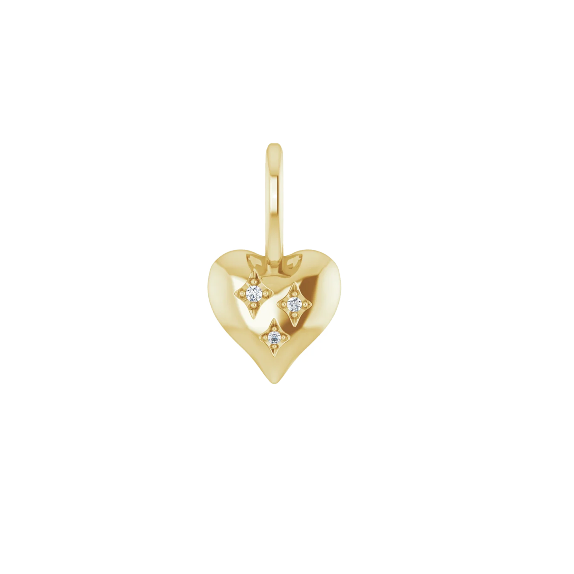 Diamond Heart Charm