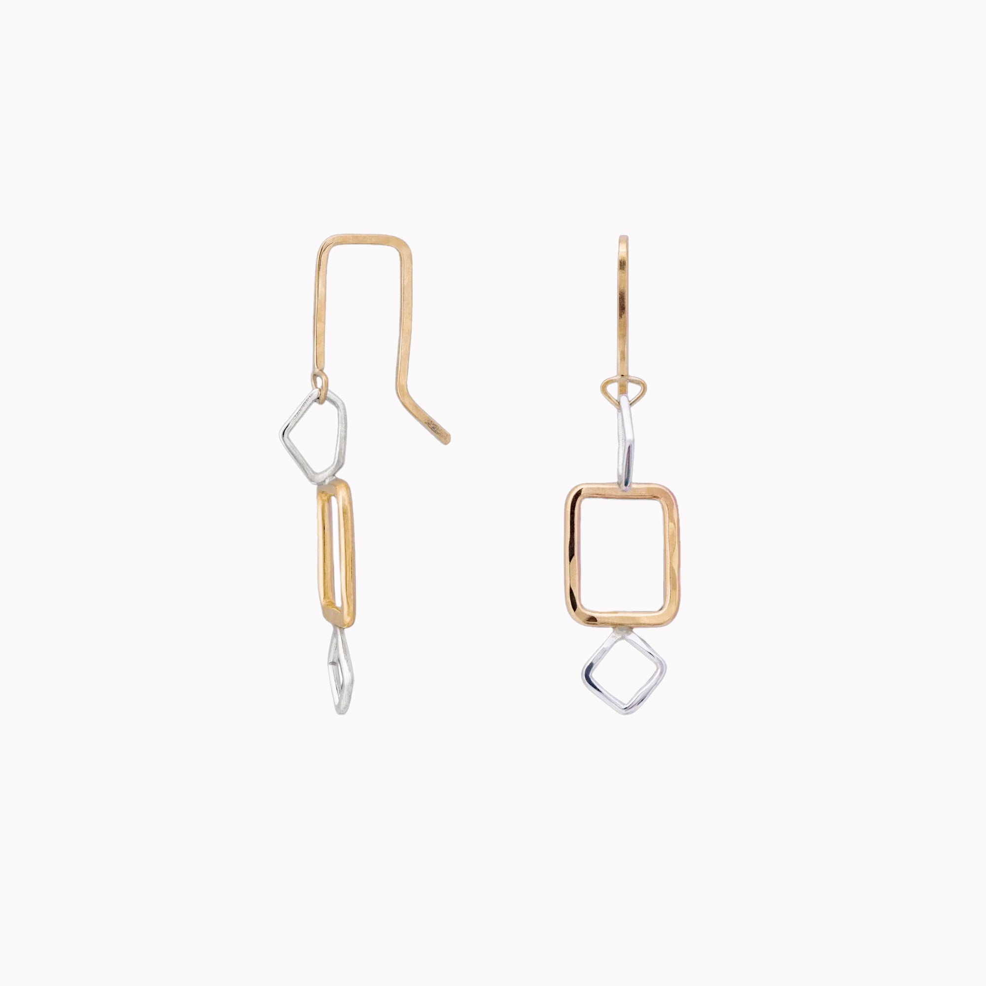Dip Two-Tone Earrings