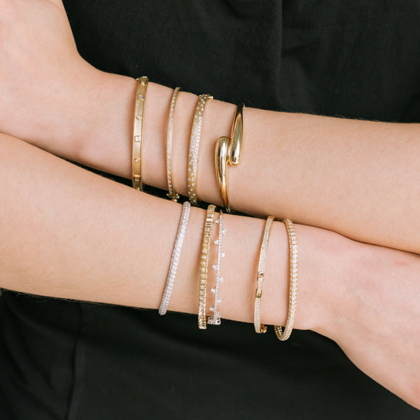 Pavé Diamond Bridge Bangle