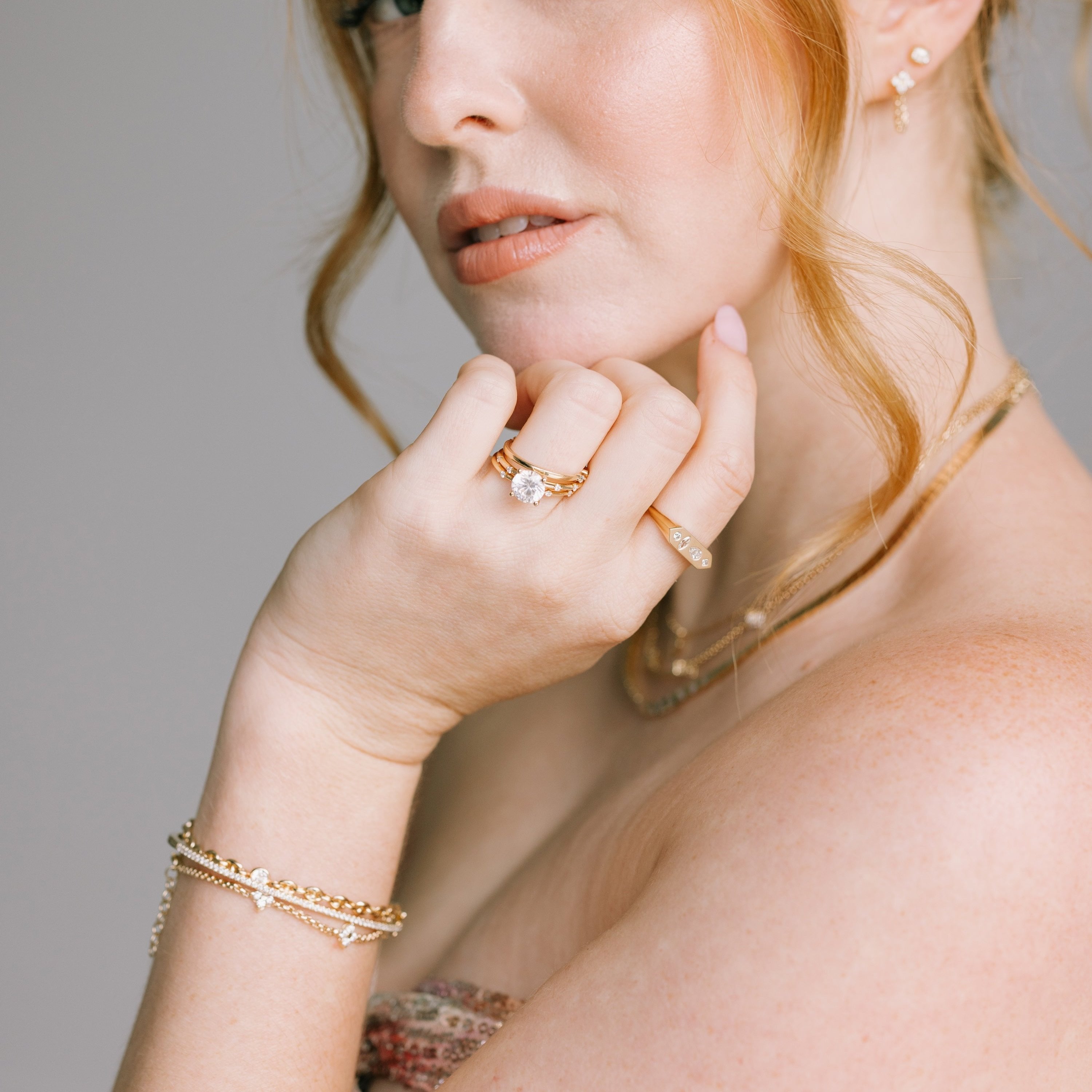 Raindrop Diamond Engagement Ring Setting