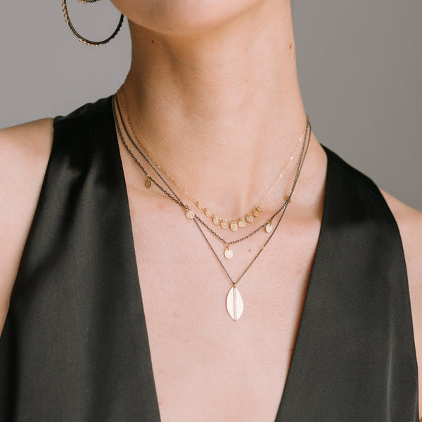 Two-Tone Stationary Kelp Necklace