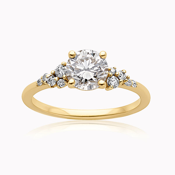 Finley 1.01ct Round White Diamond Engagement Ring