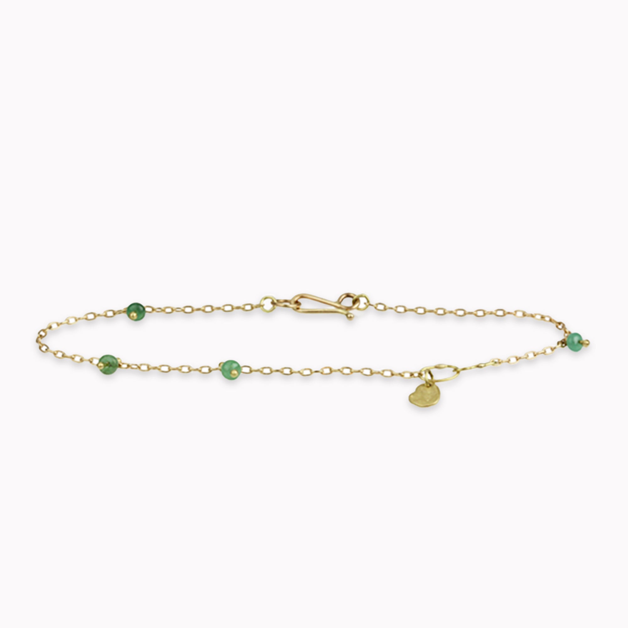 Emerald Stone Strand Bracelet